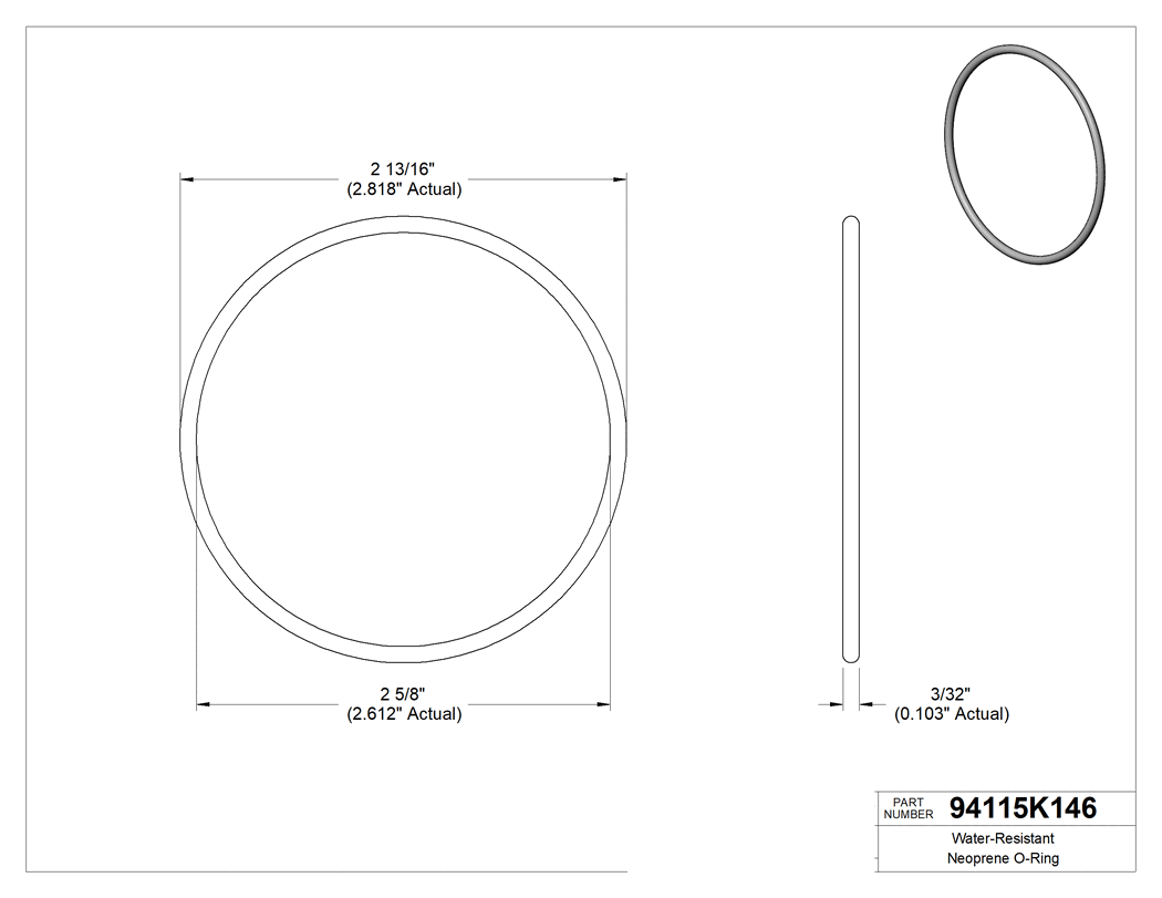 Technical drawing - 94115K146